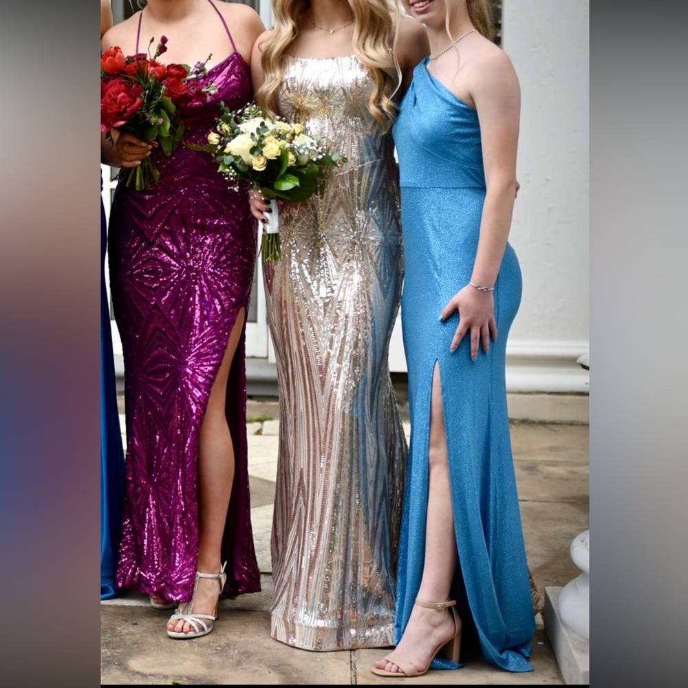 Sherri Hill Multicolor Sequin Prom Dresses - Picture 1 of 3